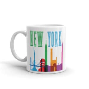 Colorful New York City Ceramic Mug