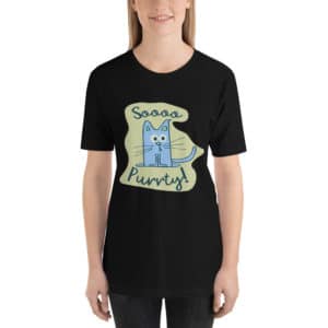 Funny Cat Tee - So Purrty Short-Sleeve Unisex T-Shirt