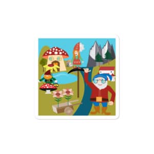 Gnome River Bubble-Free Stickers