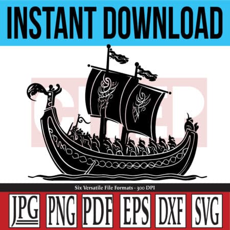 Viking Ship Instant Download